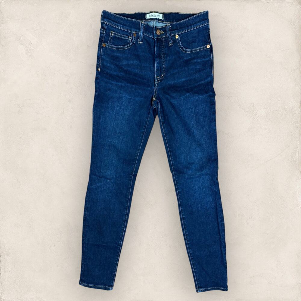 Madewell 9” High Rise Skinny Jeans Dark Wash Size 27 Stretchy Pants